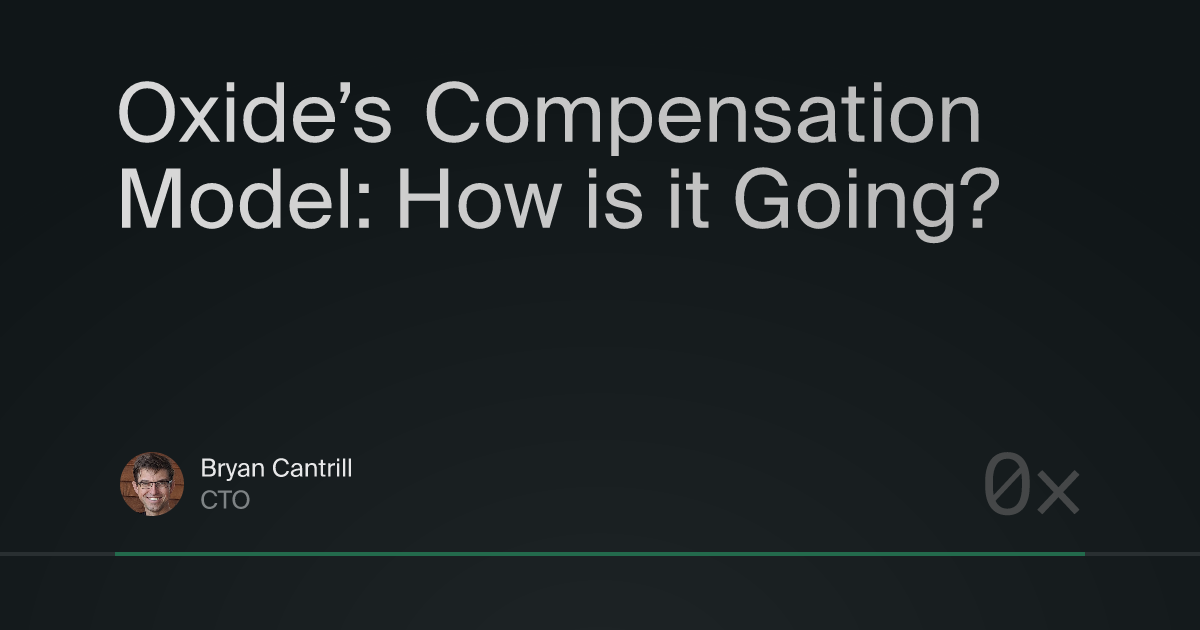 Oxide’s compensation model: how is it going?